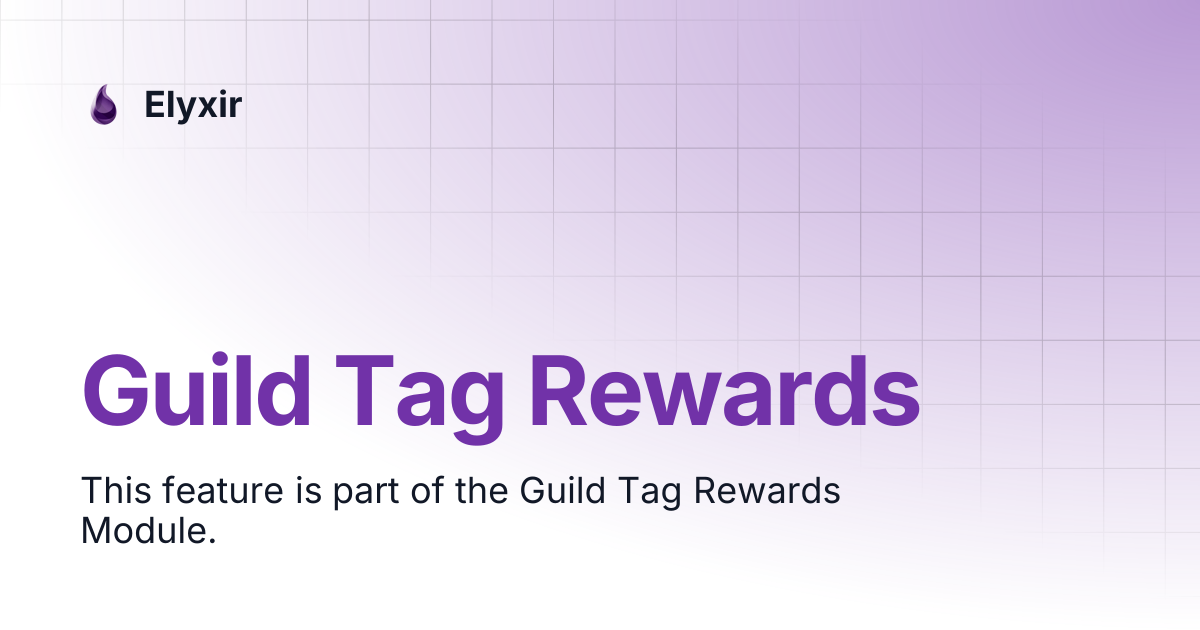 Guild Tag Rewards | Elyxir